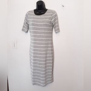 Lularoe gray/white Julia dress